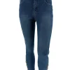 B.B.S skinny jeans met gouden knopen aan de onderzijde (BS6176#)