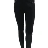 B.B.S skinny jeans met leder bandje zwart (S6860). TKJ