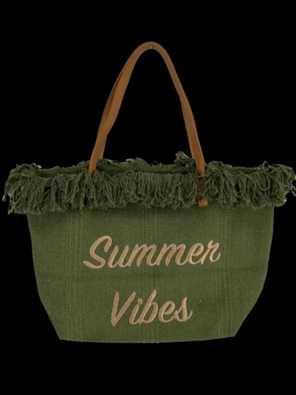 beach bag summer vibe (D2971) ARMY-GREEN