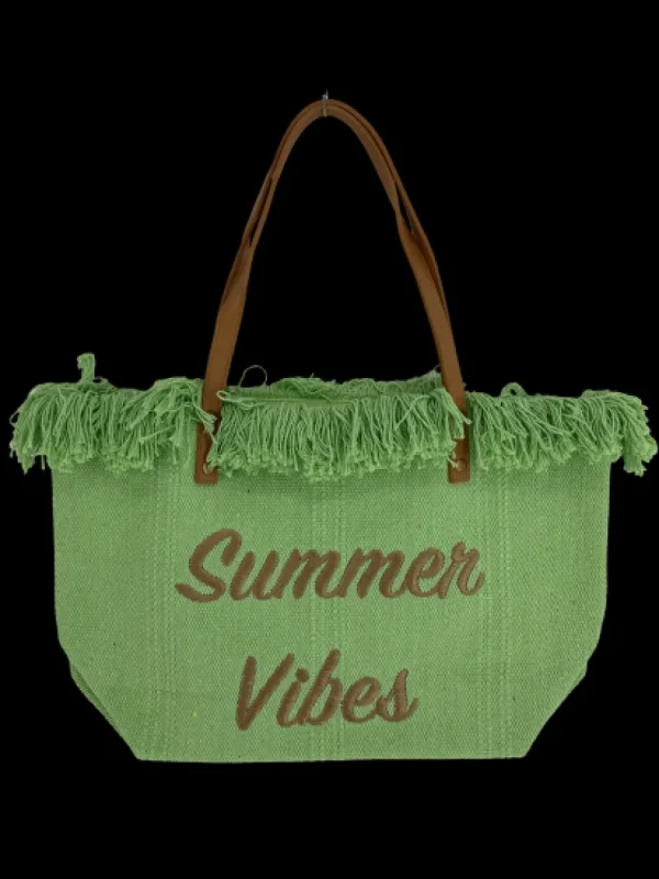 beach bag summer vibe (D2971) L.GREEN