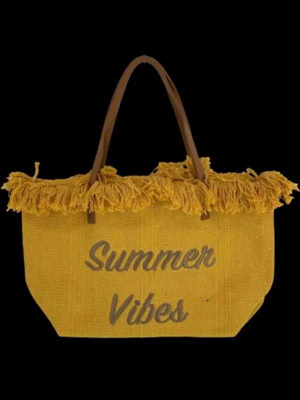 beach bag summer vibe (D2971) YELLOW