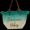 beach bag summer vibe DIPPED (D2972) AQUA