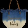 beach bag summer vibe DIPPED (D2972) NAVY