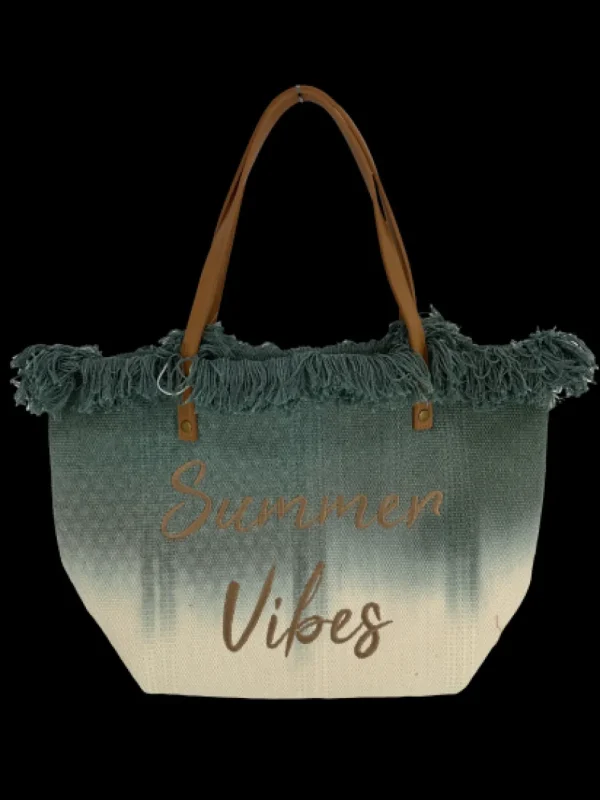 beach bag summer vibe DIPPED (D2972) TAUPE