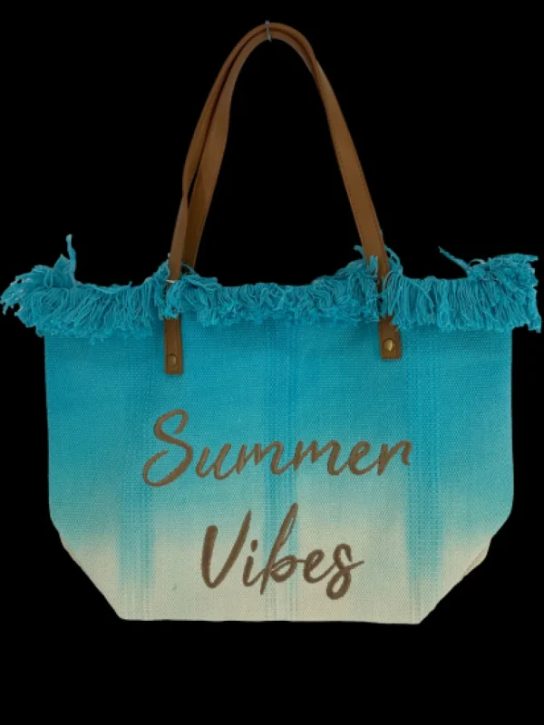 beach bag summer vibe DIPPED (D2972) TURQUOISE