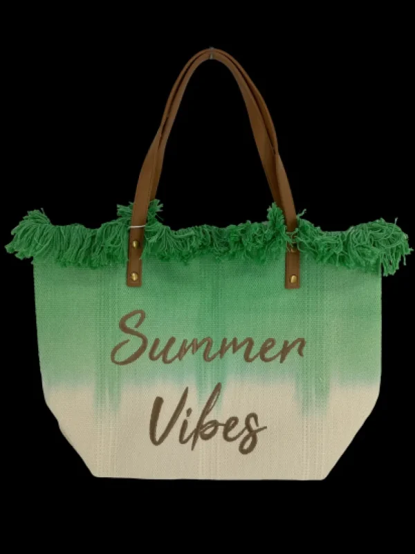 beach bag summer vibe DIPPED (D2972) L.GREEN