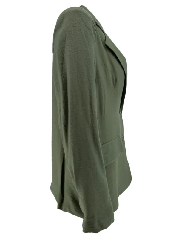 Blazer met 2 knopen en fake zakken striped details army