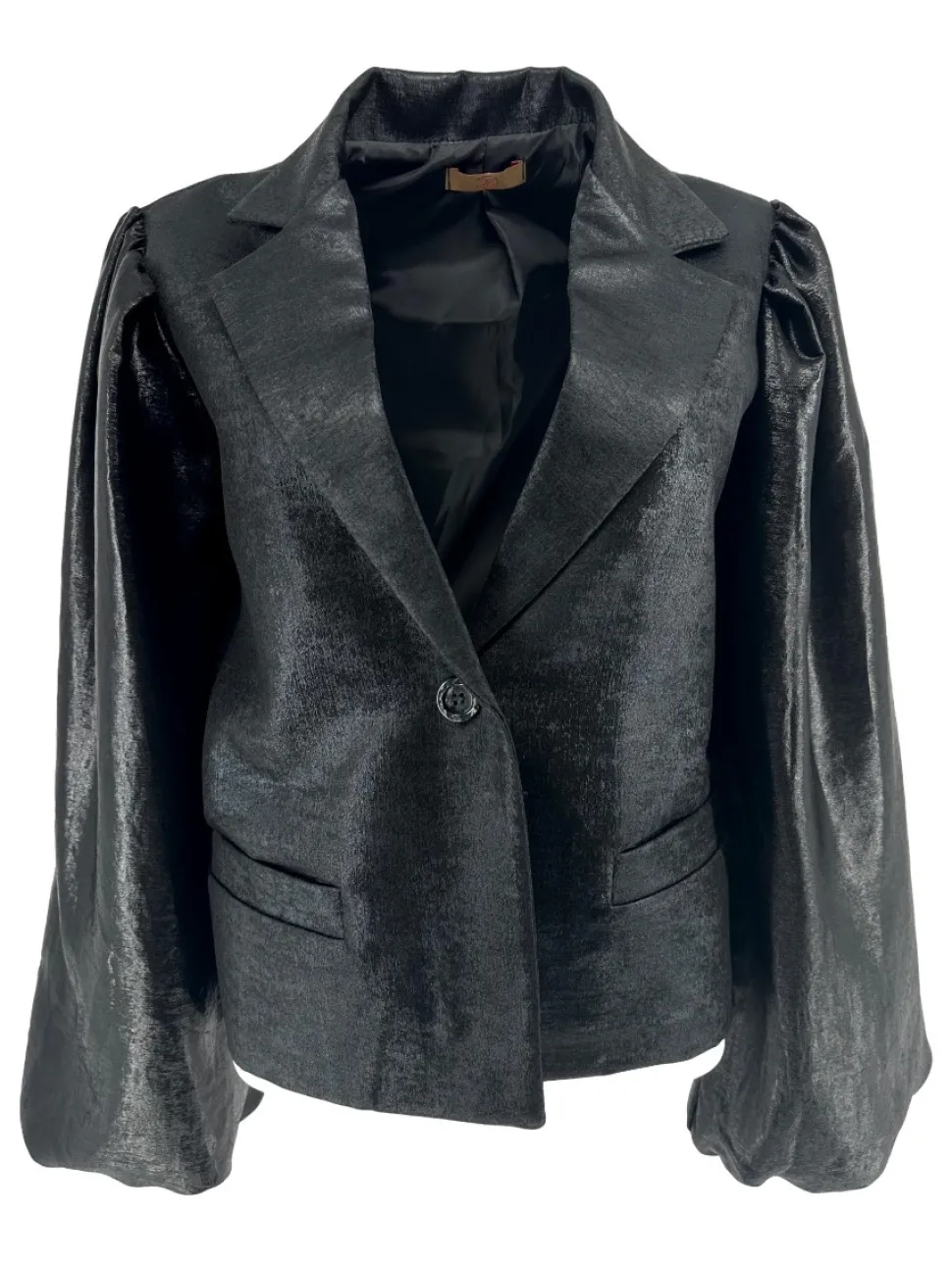 blazer_met_glans_effect_e_0.webp Blazer met glans effect en knoop Arlequin zwart
