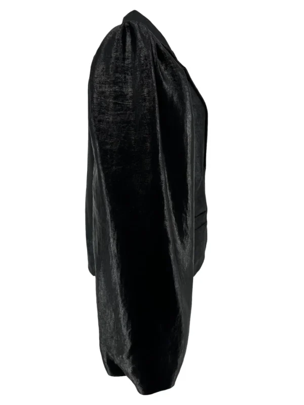 Blazer met glans effect en knoop Arlequin zwart