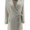 Blazer met GROTE strik aan de zijkant Jinn beige