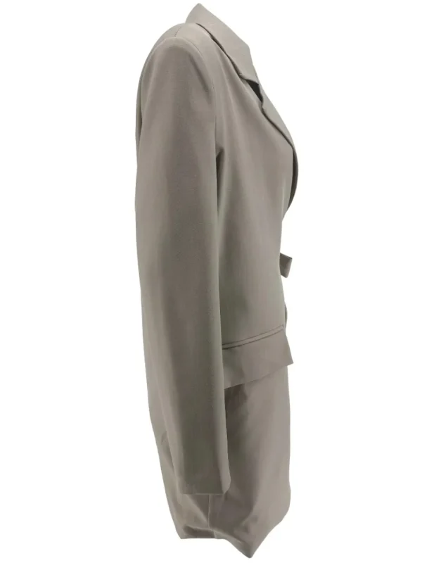 Blazer met GROTE strik aan de zijkant Jinn taupe