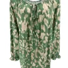 Blouse met koordje aan de hals Polly spotted army