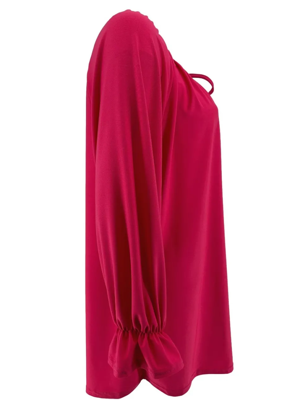 blouse_met_koordje_aan_de_1-2.webp Blouse met koordje aan de hals Polly uni fuchsia