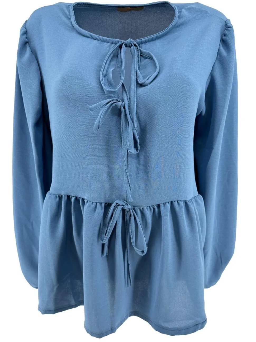 blouse_met_lange_mouw_en__0-8.webp Blouse met lange mouw en strikjes aan de voorzijde jeans blauw (SALE)