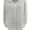Blouse met plooi in de mouw Tammy off-white