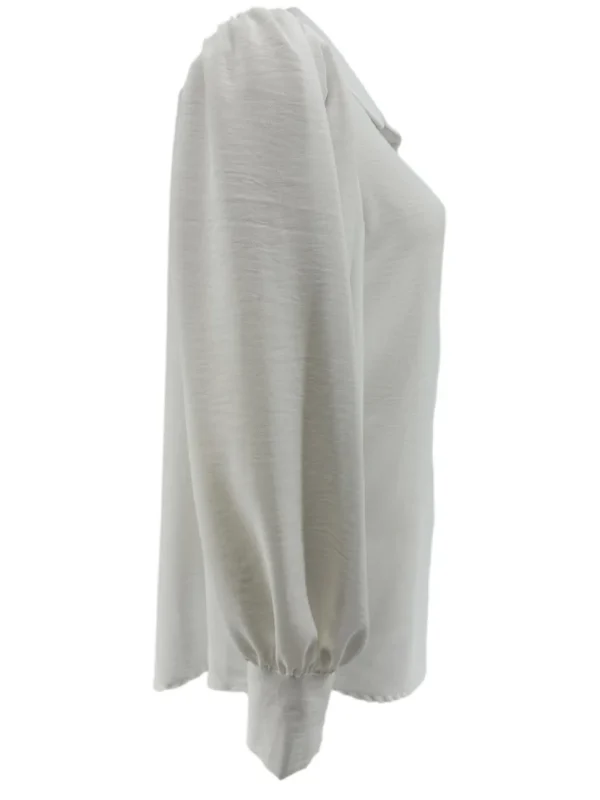 Blouse met plooi in de mouw Tammy off-white