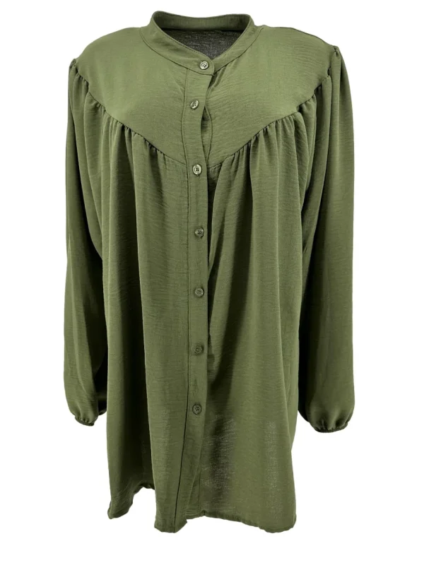 Blouse met ronde hals en knoopjes Alice army