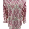 Blouse met ronde hals mermaid licht roze