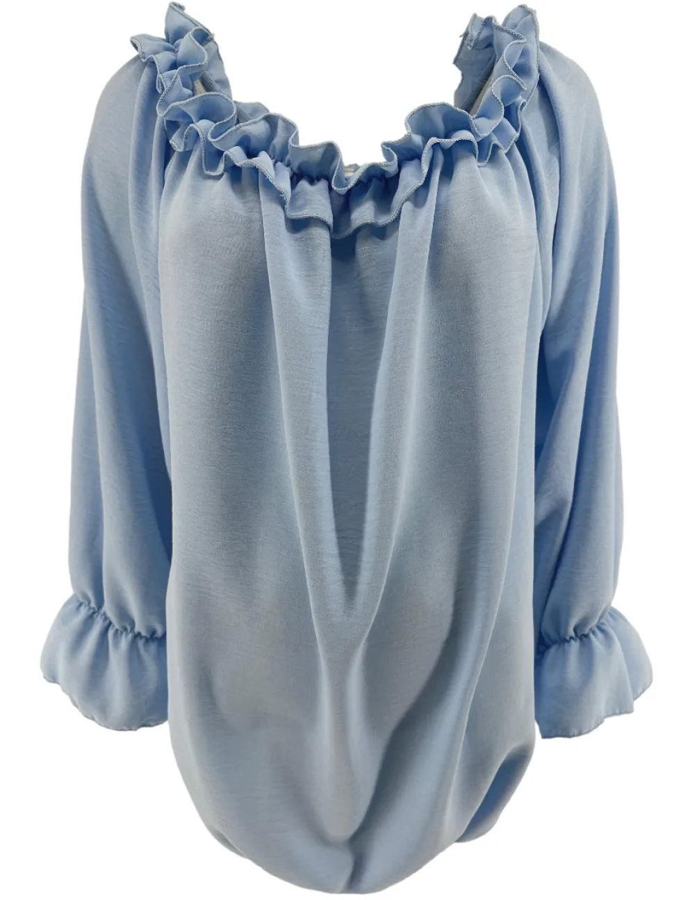 blouse_met_ruffel_in_de_h_0-1.webp Blouse met ruffel in de hals Melissa met lange mouw licht blauw