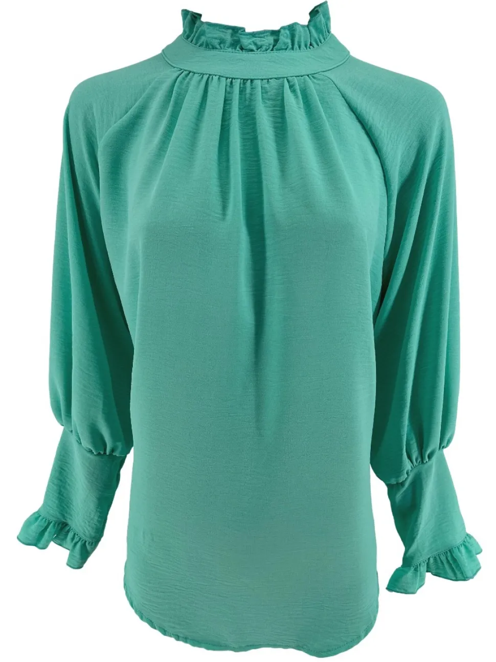blouse_met_ruffle_en_knoo_0-3.webp Blouse met ruffle en knoopje in de hals Nicole mint