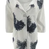 Blouse met sierwerk Nova donker blauw