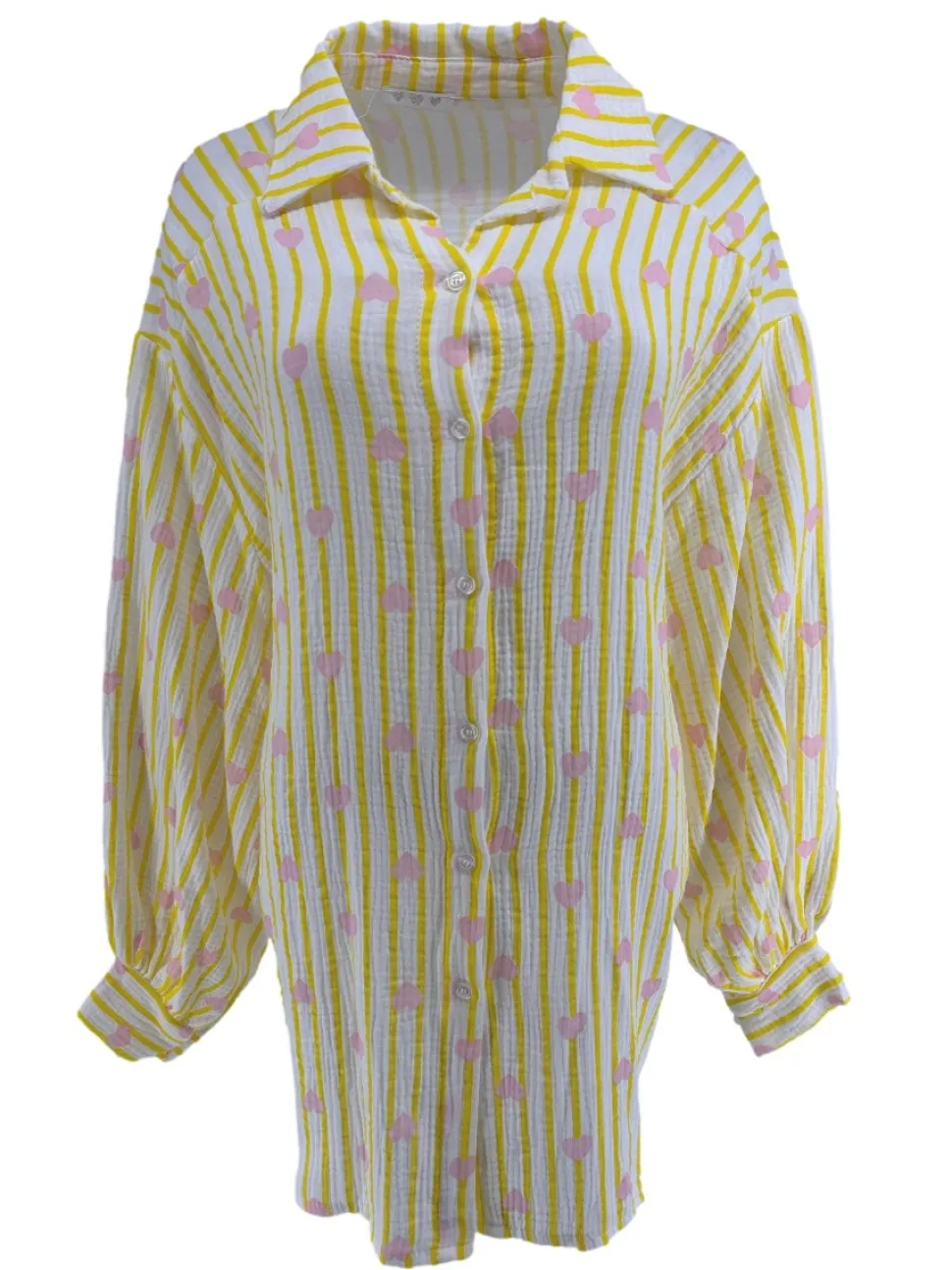 blouse_met_strepen_en_har_0.webp Blouse met strepen en hartjes geel