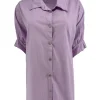 Blouse/poncho met korte mouw Betsy lila