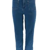 Blue skk. denim jeans met zakken op de voorzijde (T5823)