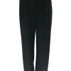 Broek met elastische taille en bies Nina zwart.(gts)
