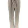 Broek met koord en naad Rhodé beige.(gts)