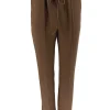 Broek met koord en naad Rhodé bruin.(gts)