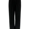 Broek met rechte broekspijp en koord glitter DOTTED zwartSALE #FBK