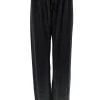 Broek met rechte broekspijp en koord glitter DOTTED zilverSALE #FBK