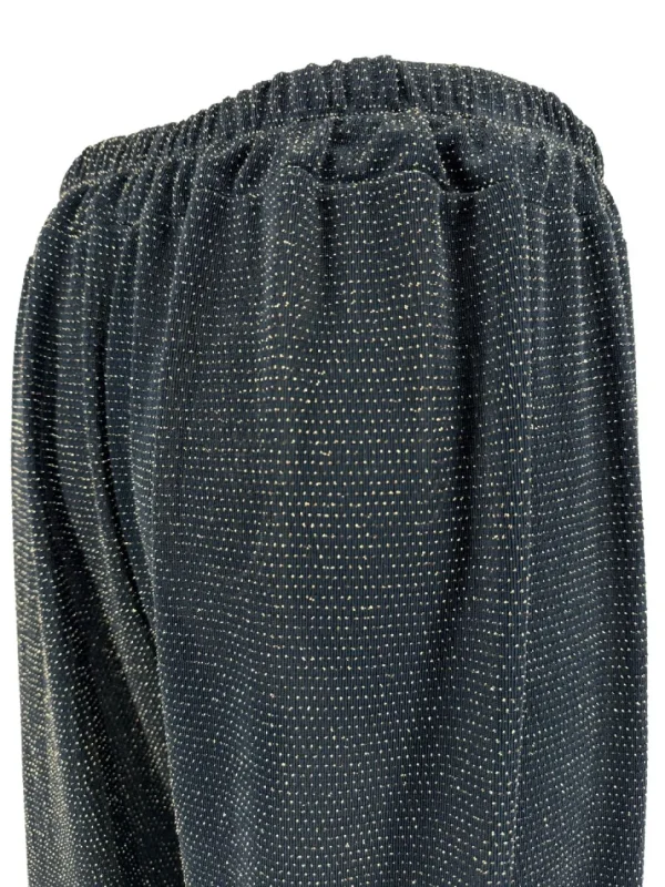 Broek met rechte broekspijp en koord glitter DOTTED goudSALE #FBK