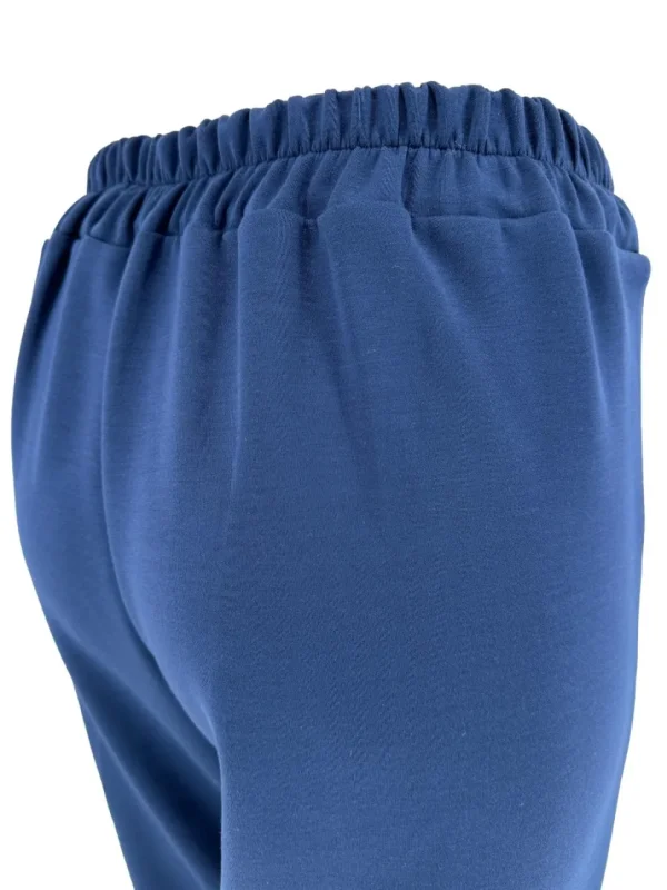 Broek met zakken en gouden details donker blauw (GTS)