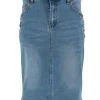 B.S Denim korte rok met gouden knopen ( BS6031(JRC) SALE