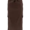Cargo rok met zakken en koordje bruin (JUP-6) (TKD) (SALE)
