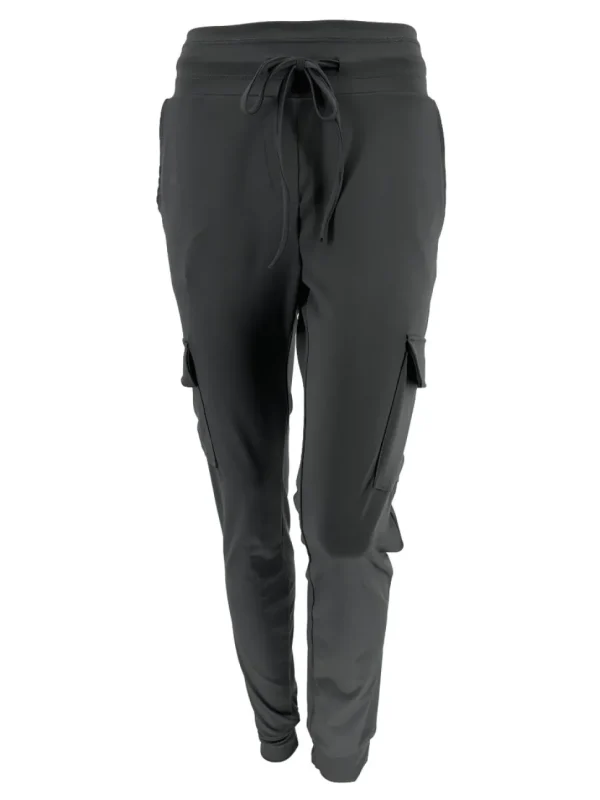 CARGO travelstof broek Bibi antraciet.(bft)