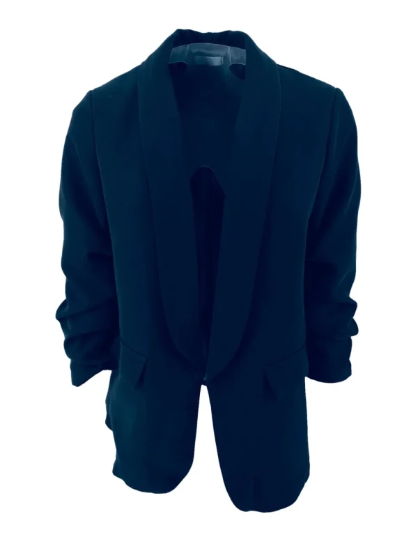 Colbert met smock-mouw Didi donker blauw