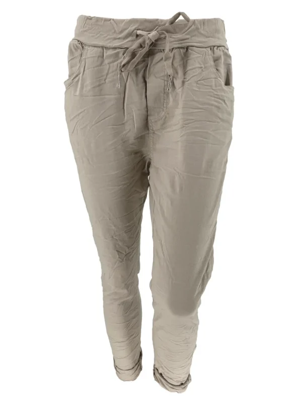 Comfy Jogg-jeans Blanco beige