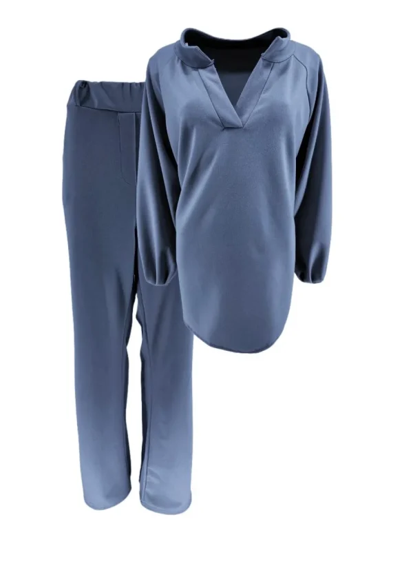 2-delig set met blouse en broek Stanny jeans blauw