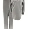 2-delig set met blouse en broek Stanny grijs