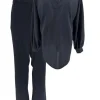 2-delig set met blouse en broek Stanny donker blauw
