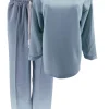 2-delig set met elastische broek en sweater Joanne licht blauw (GTS)
