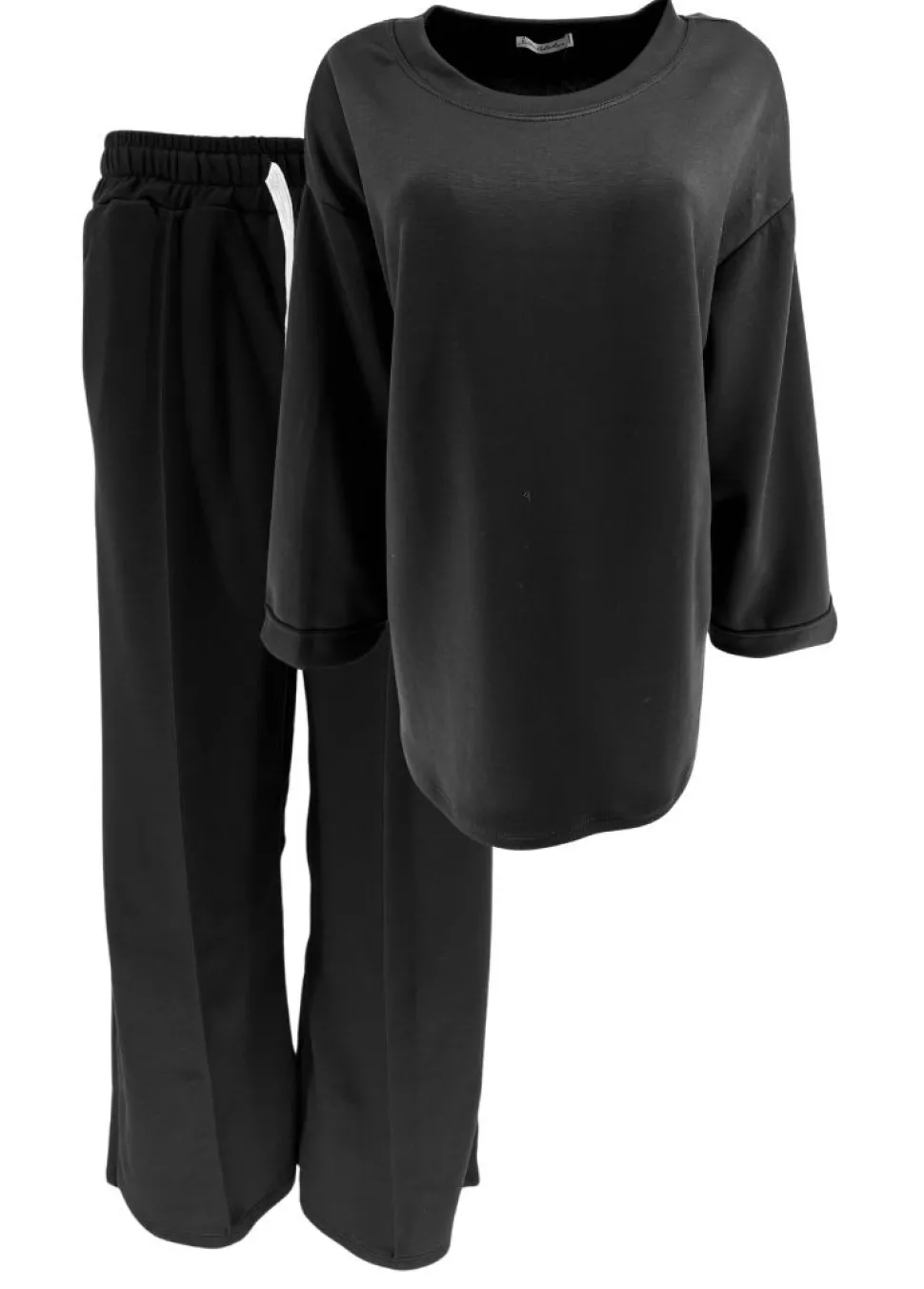 delig_set_met_elastische__0-5.webp 2-delig set met elastische broek en sweater Joanne zwart.(GTS)
