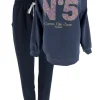 2-delig set met sweater en broek Coco N5 donker blauw