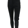 Fashion skinny jeans met ritssluiting zwart (88742)