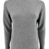Fijngebreide turtleneck Sophie grijs (S-887)