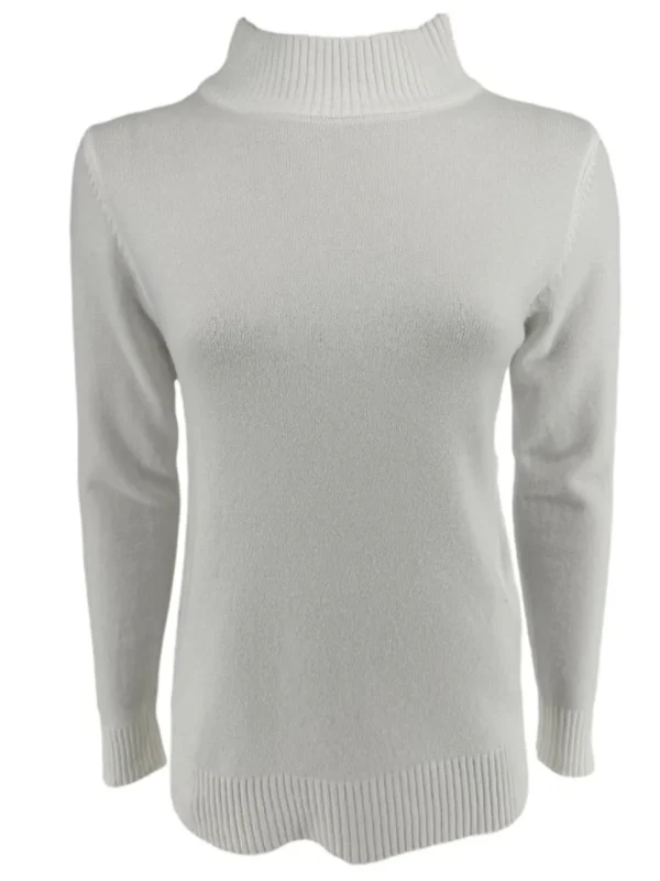Fijngebreide turtleneck Sophie off-white (S-887)