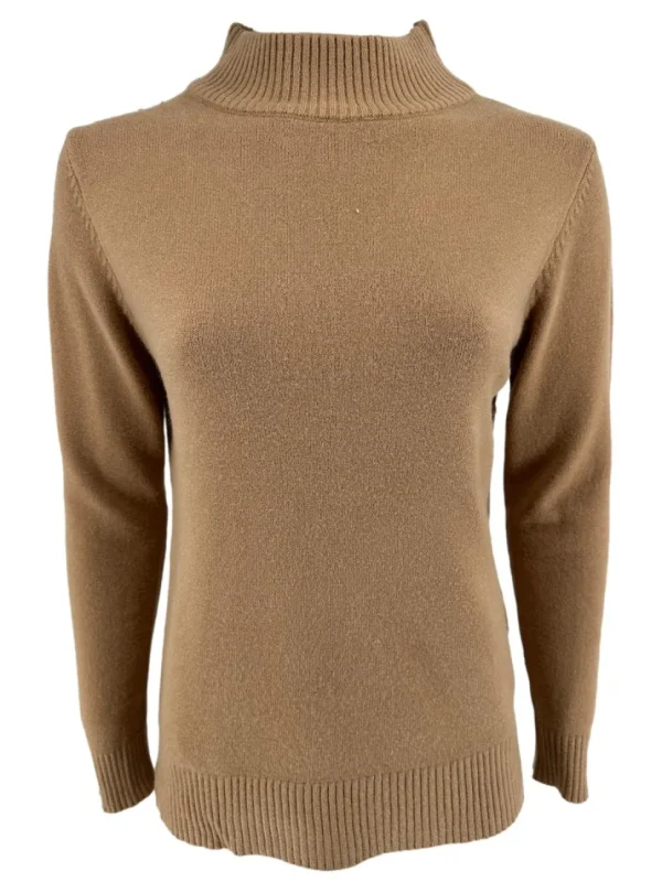 Fijngebreide turtleneck Sophie camel (S-887)